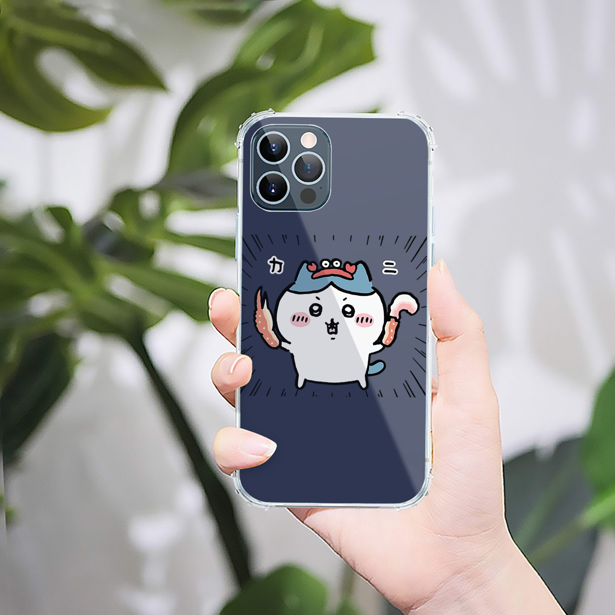 （画像用） ちいかわ ハチワレ Chii-kawa hachiware 【iPhone 12シリーズ対応】透明スマホケース（クリアソフトケース）